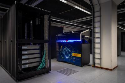 immersion server next to regular server rack