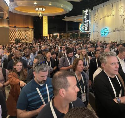 Google Cloud next 2024 keynote crowd