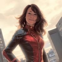 Holly Shea Cappello, SVP of Global Sales, Cado Security, Art by Midjourney, inspired by Marvel Entertainment which is owned by The Walt Disney Co.