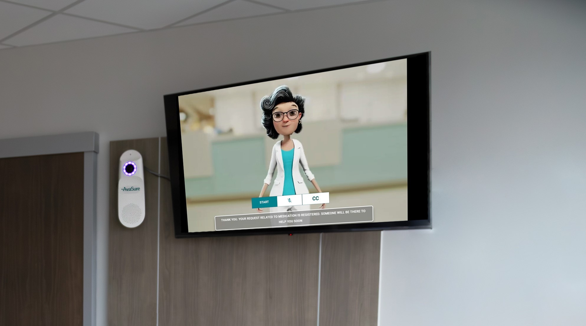 AvaSure virtual assistant for hospitals