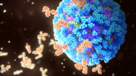 Flu under microscope