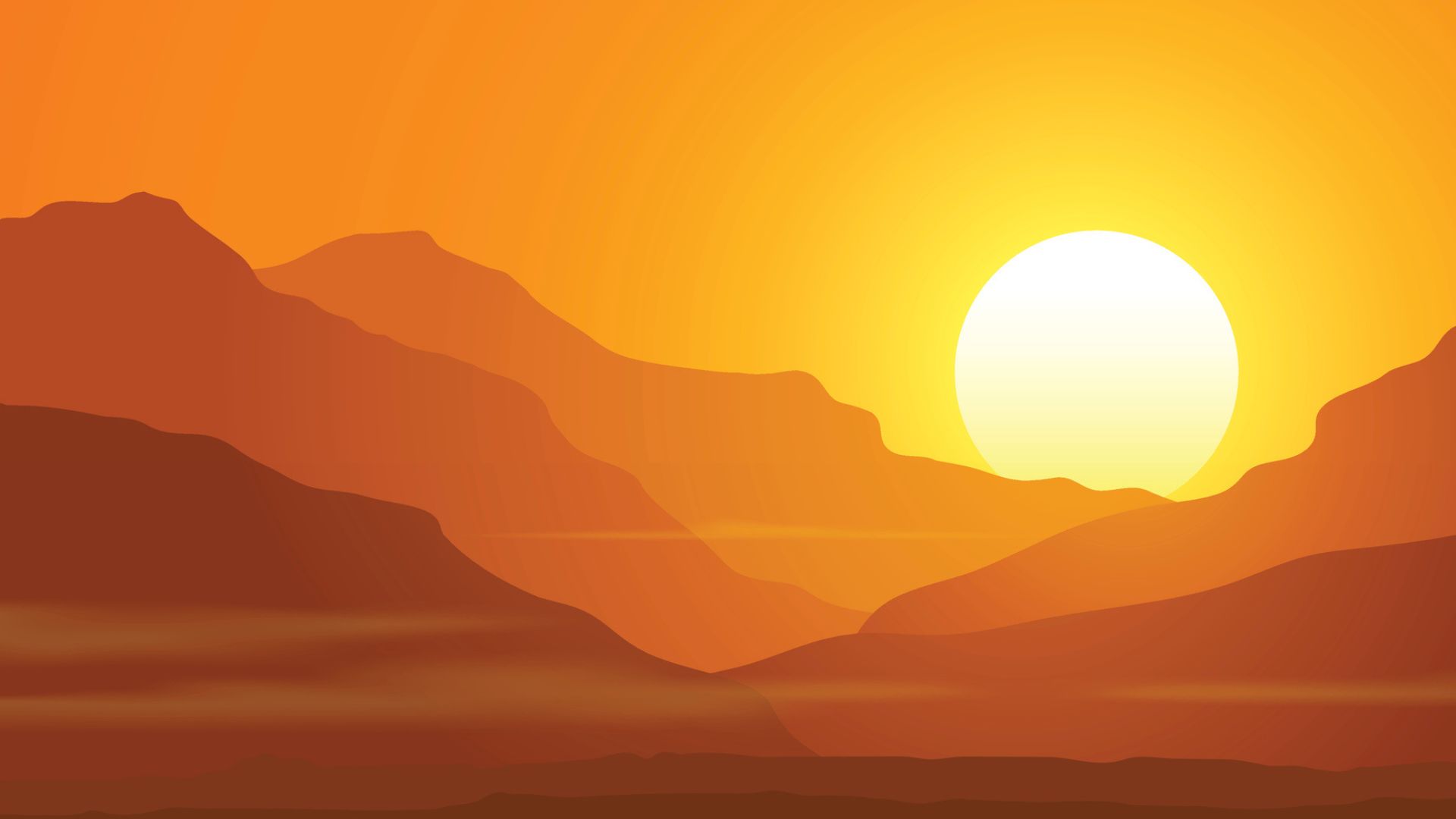 Sunset graphic
