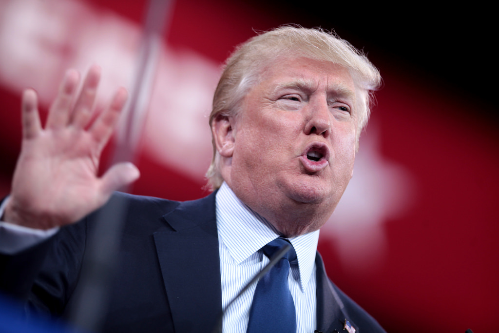 Trump With Hand Raised