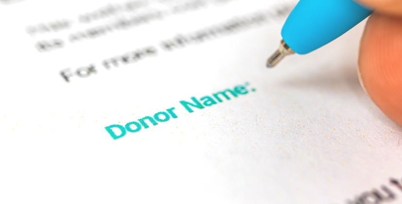 organ donor form