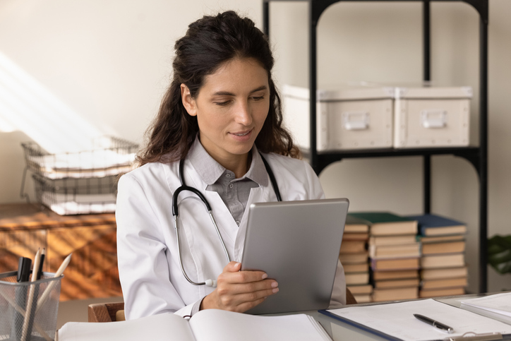 doctor reading