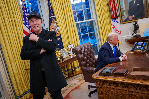 Musk and Trump in Oval Office