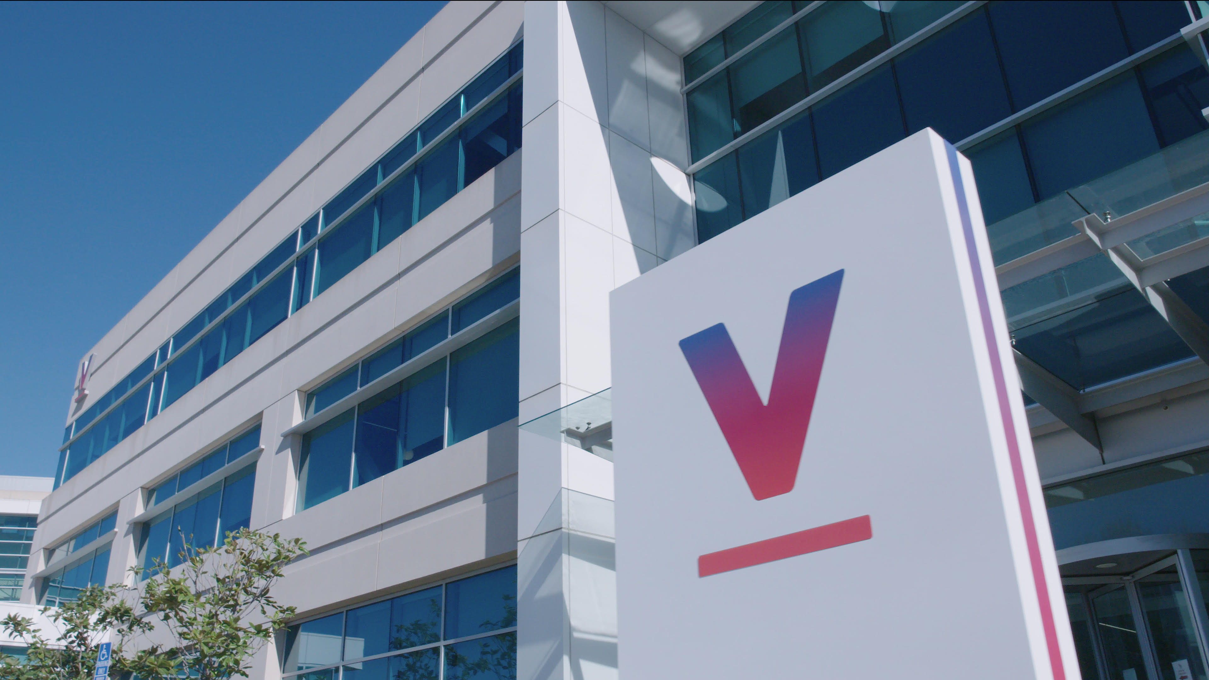 exterior shot of the headquarters office of Verily Life Sciences