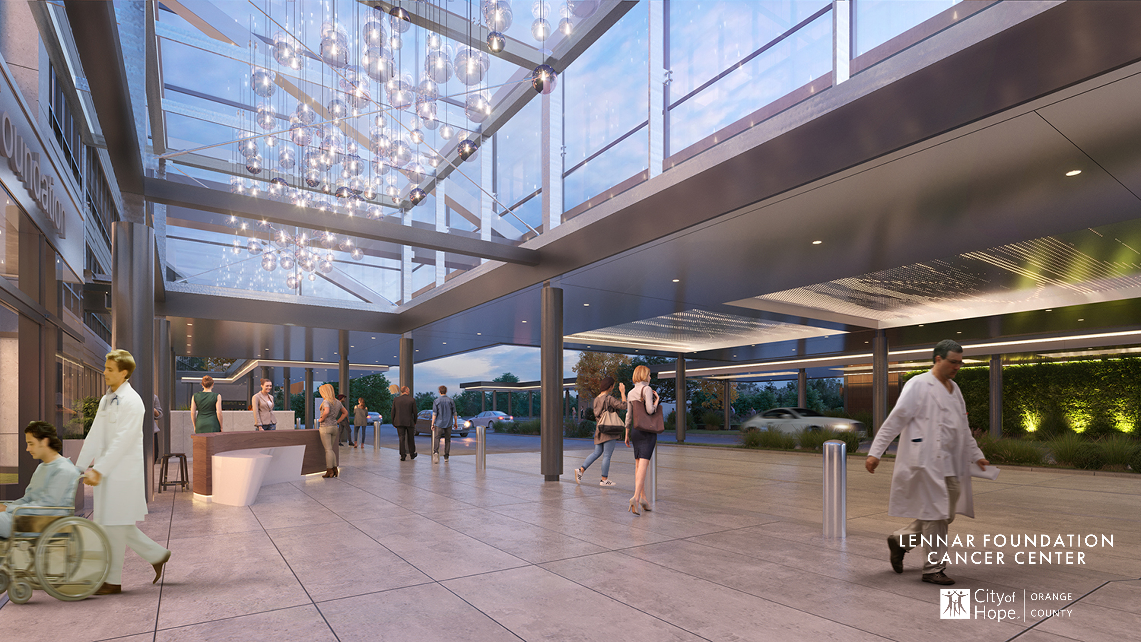 A rendering of the planned City of Hope