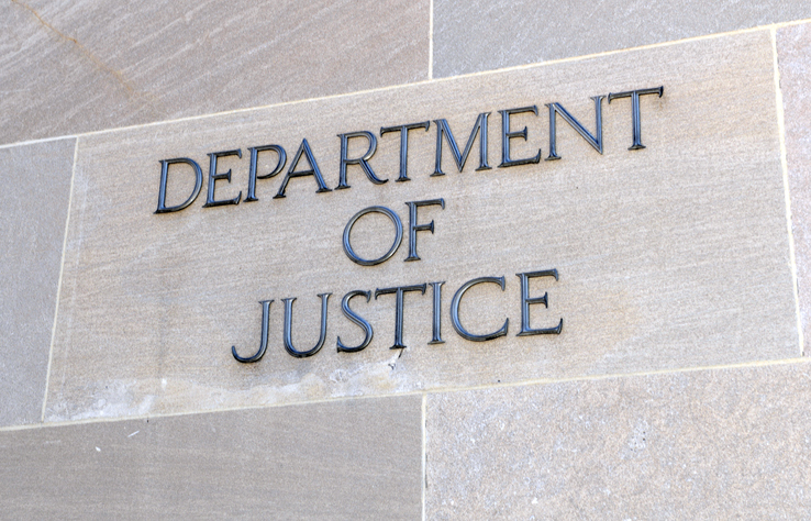 The Department of Justice building
