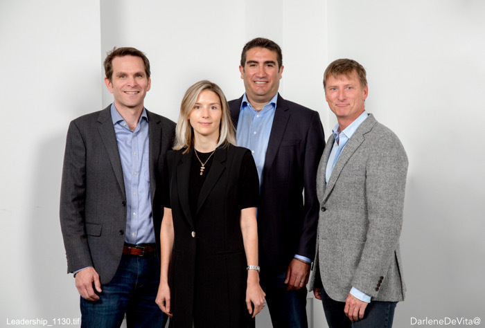 From left to right Jeff Greenberg MD co-founder Chief Network Officer Fay Rotenberg president and CEO Andy Ellner M
