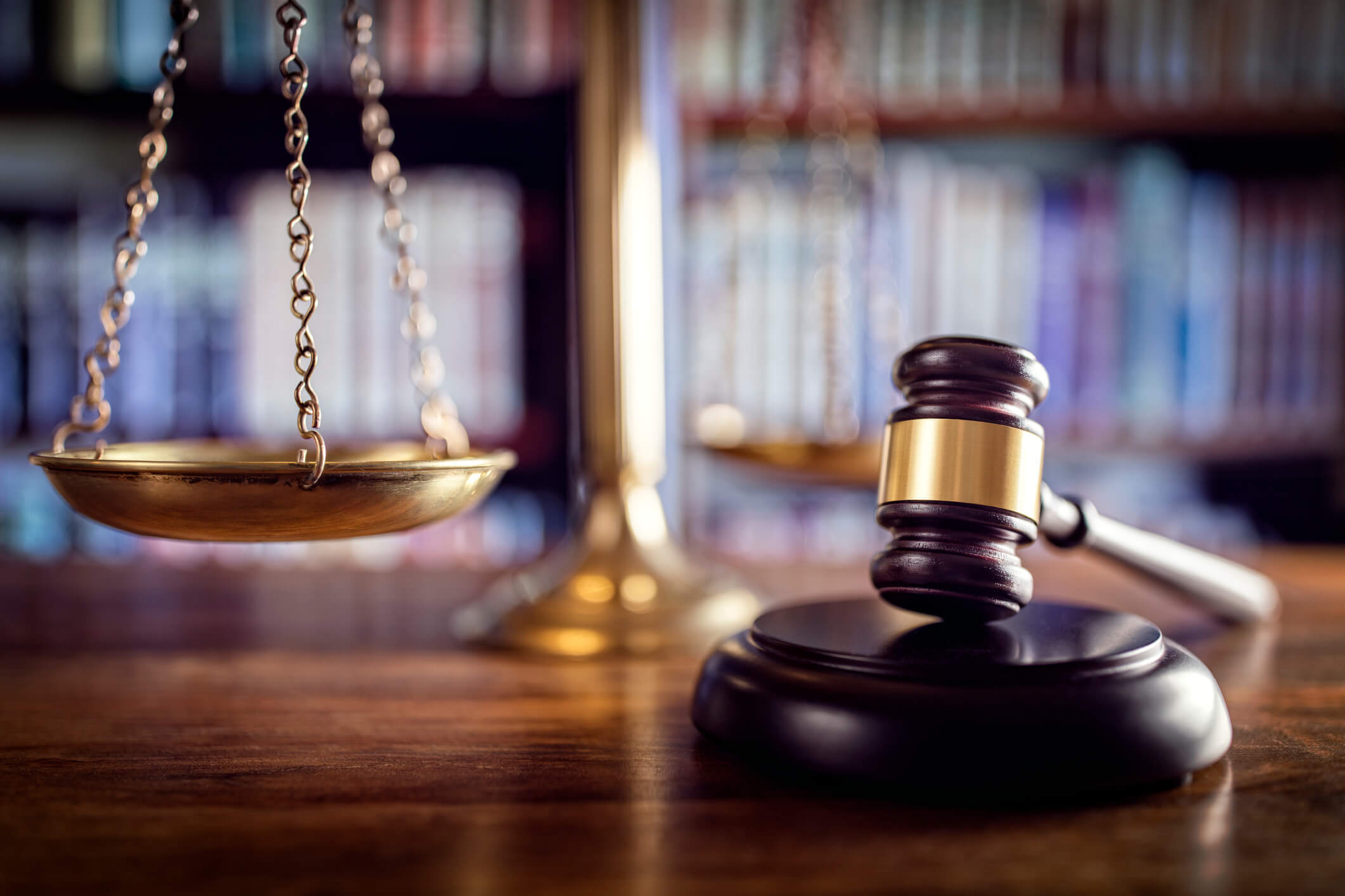 justice scales and gavel