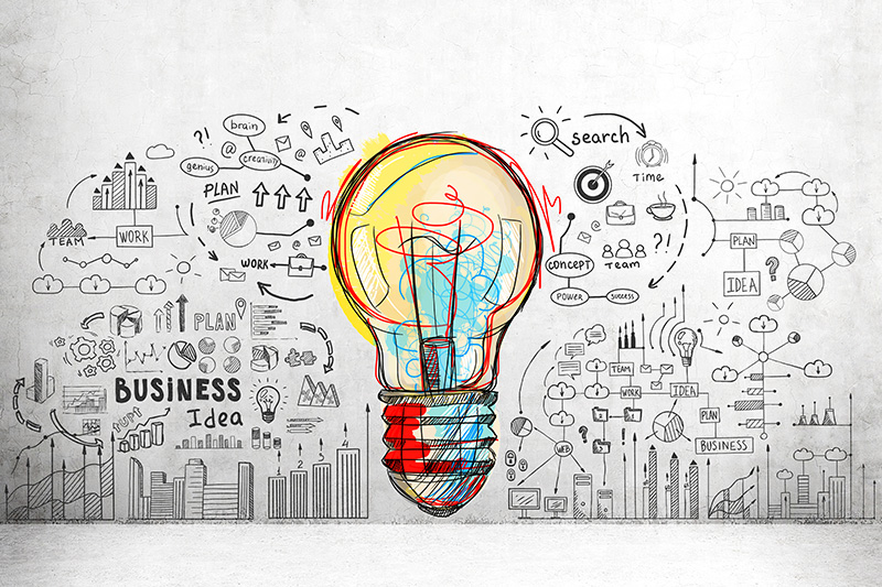 colorful lightbulb - idea - creative