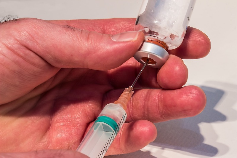 Syringe and vial