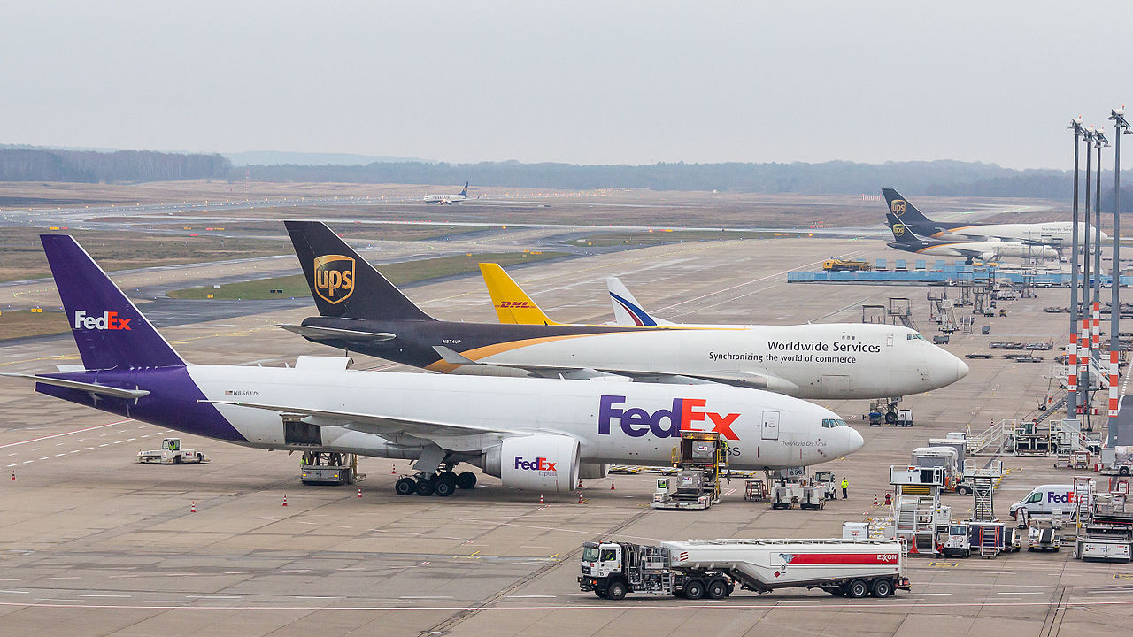 FedEx UPS DHL planes