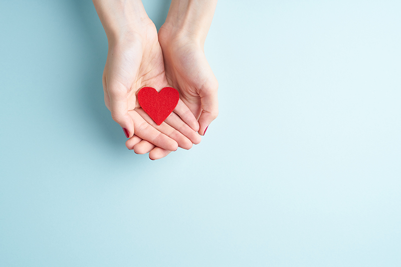 hands with heart
